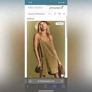 Free People Hot Shot Romper